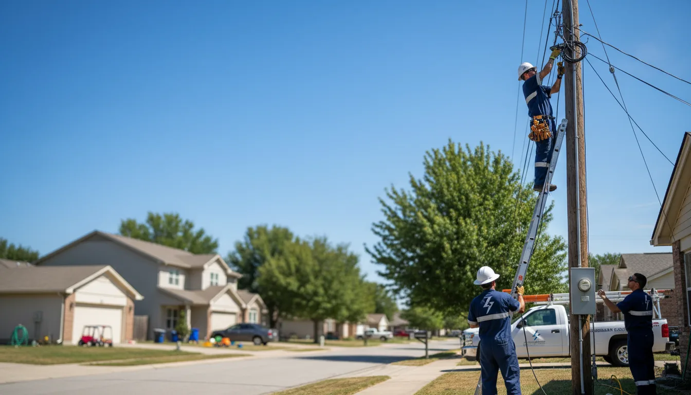 Residential electrician providing installation services in Bridgeport, OH
